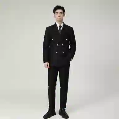 JOHNHOLLIS Blazer Double-Breasted Suit