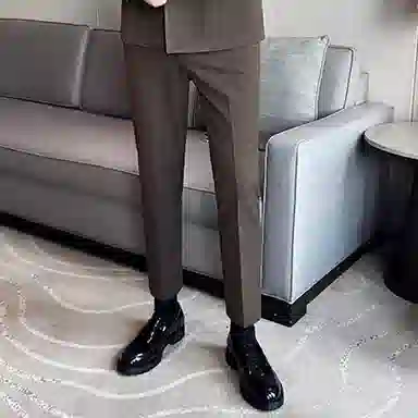 JOHNHOLLIS Slim Fit Striped Pants