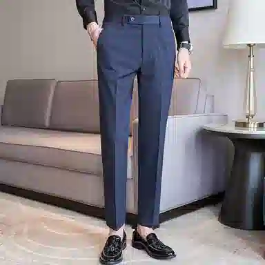 JOHNHOLLIS Straight Leg Casual Pants