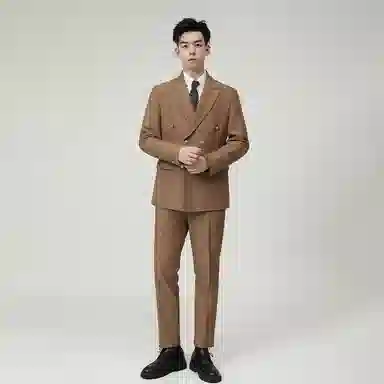 JOHNHOLLIS Blazer Double-Breasted Suit