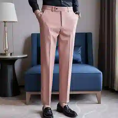 JOHNHOLLIS Straight Leg Casual Pants