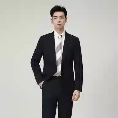 JOHNHOLLIS Dotted Stripe Suit