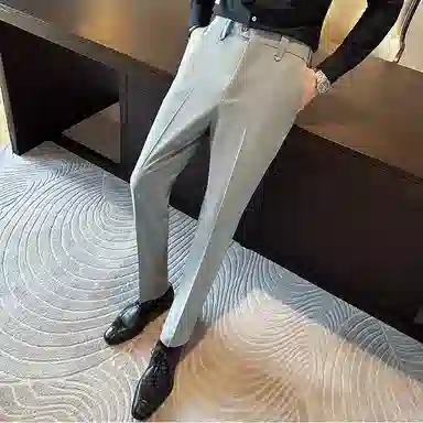 JOHNHOLLIS Business Casual Trousers