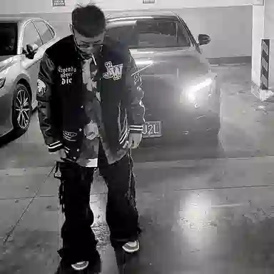 Juice Wrld Baseball Jacket Black