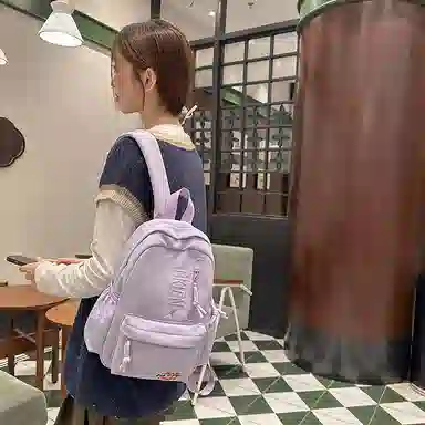 笛贝嘉 时尚百搭简约 尼龙 双肩包 女款 多色