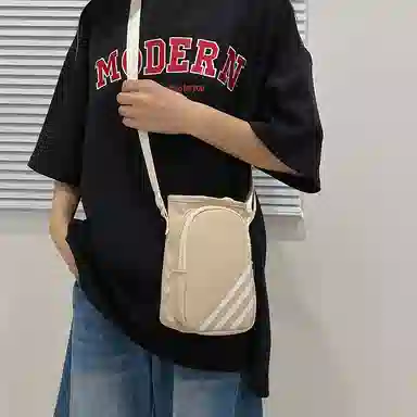 笛贝嘉 水杯包轻便束口户外旅行通勤斜挎包骑行小包 尼龙 手机包 常规 男女同款情侣款 多色