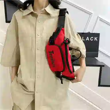 笛贝嘉 日系潮牌休闲运动 牛津布 腰包 男女同款情侣款 多色