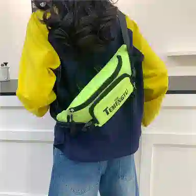 笛贝嘉 日系潮牌休闲运动 牛津布 腰包 男女同款情侣款 多色