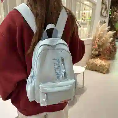 笛贝嘉 时尚百搭简约 尼龙 双肩包 女款 多色