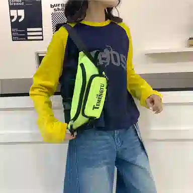 笛贝嘉 日系潮牌休闲运动 牛津布 腰包 男女同款情侣款 多色