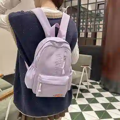 笛贝嘉 时尚百搭简约 尼龙 双肩包 女款 多色