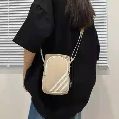 笛贝嘉 水杯包轻便束口户外旅行通勤斜挎包骑行小包 尼龙 手机包 常规 男女同款情侣款 多色