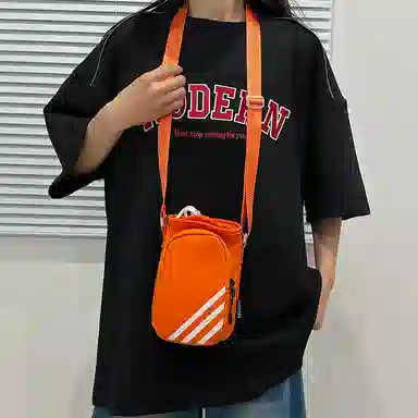 笛贝嘉 水杯包轻便束口户外旅行通勤斜挎包骑行小包 尼龙 手机包 常规 男女同款情侣款 多色