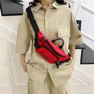 笛贝嘉 日系潮牌休闲运动 牛津布 腰包 男女同款情侣款 多色