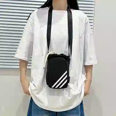 笛贝嘉 水杯包轻便束口户外旅行通勤斜挎包骑行小包 尼龙 手机包 常规 男女同款情侣款 多色