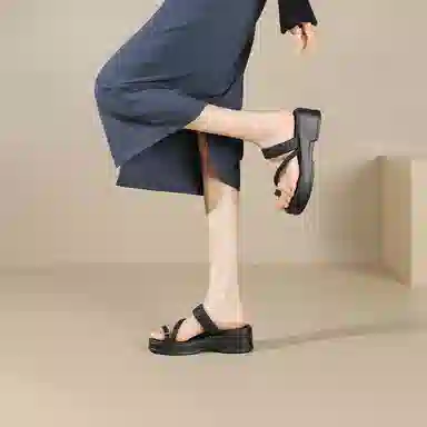 卓诗尼 合成革 百搭时尚 沙滩凉鞋 女款