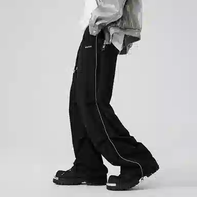 ROUTE 66 Retro Reflective Embroidered Sweatpants