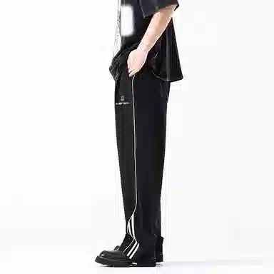 ROUTE 66 Retro Striped Wide Leg Pants