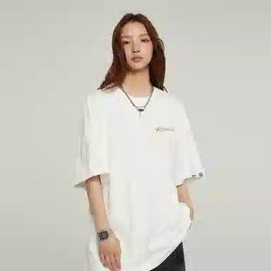 ROUTE 66 Embroidered Logo T-Shirt