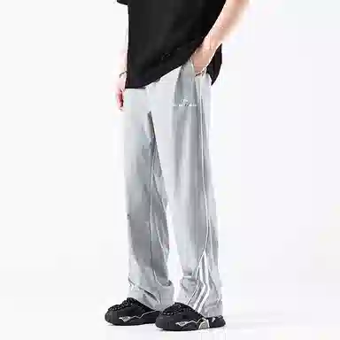 ROUTE 66 Retro Striped Wide Leg Pants