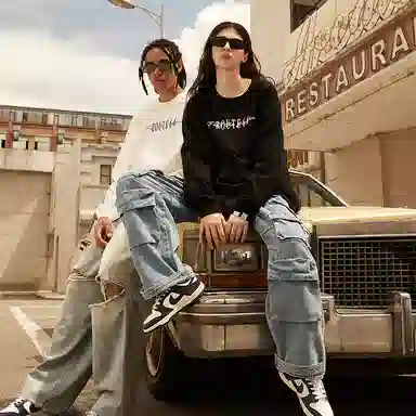 ROUTE 66 Vintage Print Long Sleeve Tee