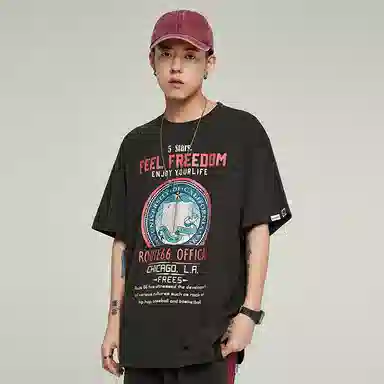 Route 66 Vintage Print T-Shirt