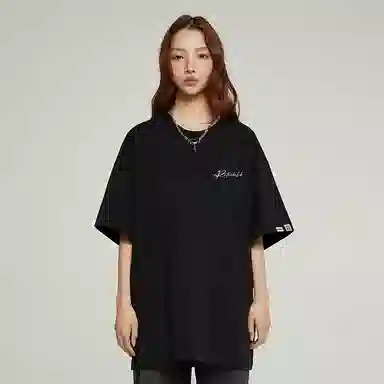 ROUTE 66 Embroidered Logo T-Shirt