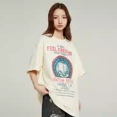 Route 66 Vintage Print T-Shirt