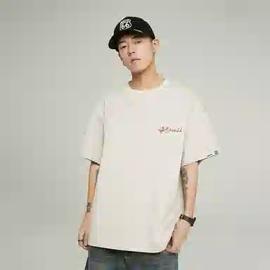 ROUTE 66 Embroidered Logo T-Shirt