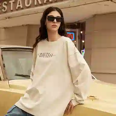 ROUTE 66 Vintage Print Long Sleeve Tee