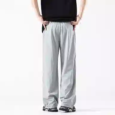 ROUTE 66 Retro Striped Wide Leg Pants