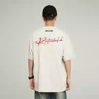 ROUTE 66 Embroidered Logo T-Shirt