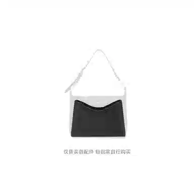 Longchamp Hobo Strap Gunmetal/White
