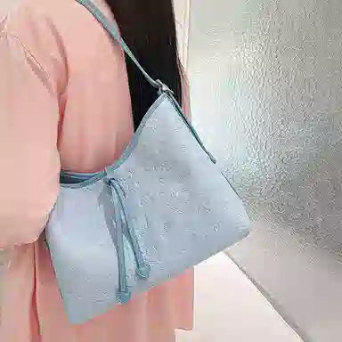 爱路喜 休闲斜挎 合成革 腋下包单肩包 常规 女款 海盐蓝