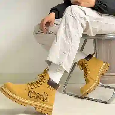 TCELLARS Classic Lace-Up Boots Maple Yellow