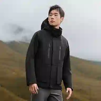 探路者 明星同款 防风防水保暖登山服 可拆卸内胆 三合一冲锋衣 冬季外套 男女同款