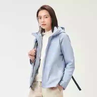 探路者 防雨羽绒内胆纯色可脱卸三合一冲锋衣 女款