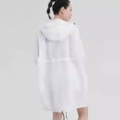 探路者 花卉印花轻薄中长款连帽皮肤衣 女款