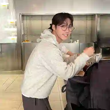 悍戈 简约连帽纯色百搭舒适宽松套头插肩休闲长袖针织衫 男女同款