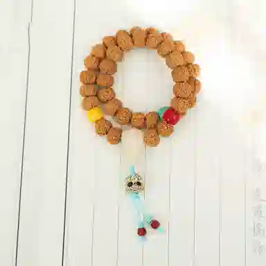 今夕 五瓣树祖盘龙纹念珠 星月阿呆 星月菩提 菩提类手串 男女同款情侣款