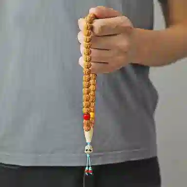 今夕 五瓣树祖盘龙纹念珠 星月阿呆 星月菩提 菩提类手串 男女同款情侣款