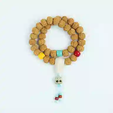 今夕 五瓣树祖盘龙纹念珠 星月阿呆 星月菩提 菩提类手串 男女同款情侣款