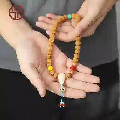 今夕 五瓣树祖盘龙纹念珠 星月阿呆 星月菩提 菩提类手串 男女同款情侣款