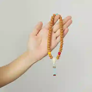 今夕 五瓣树祖盘龙纹念珠 星月阿呆 星月菩提 菩提类手串 男女同款情侣款