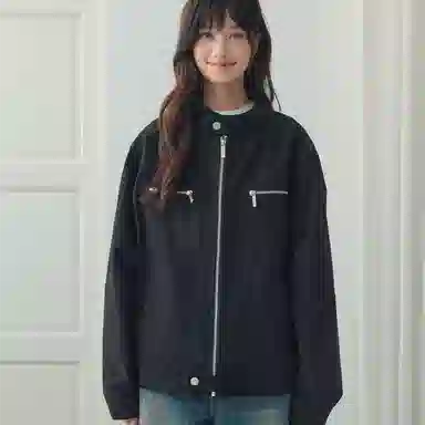 WAITINGWAVE Vintage Washed Canvas Jacket