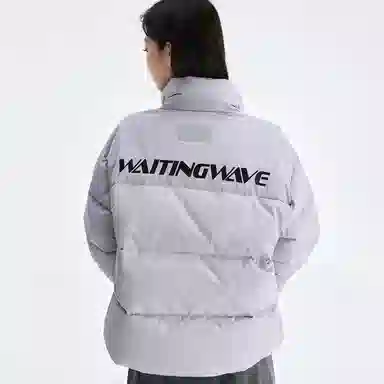 WAITINGWAVE Basic Logo Down Jacket