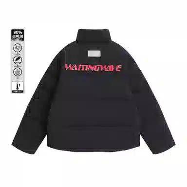 WAITINGWAVE Basic Logo Down Jacket