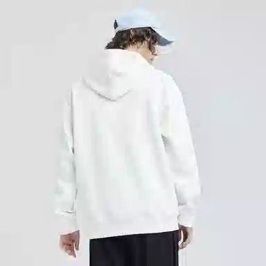 蜡笔小新 趣味卡通立体彩绘字母印花休闲宽松套头连帽卫衣 男女同款
