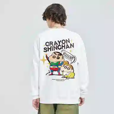 Crayon Shin-chan Cartoon Print Pullover Sweatshirt
