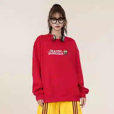 Crayon Shin-chan Cartoon Print Pullover Sweatshirt